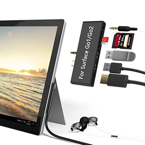 Docking Station per Surface Go/Go 2/Go 3, Adattatore HDMI Hub USB C 6 in (P7O)