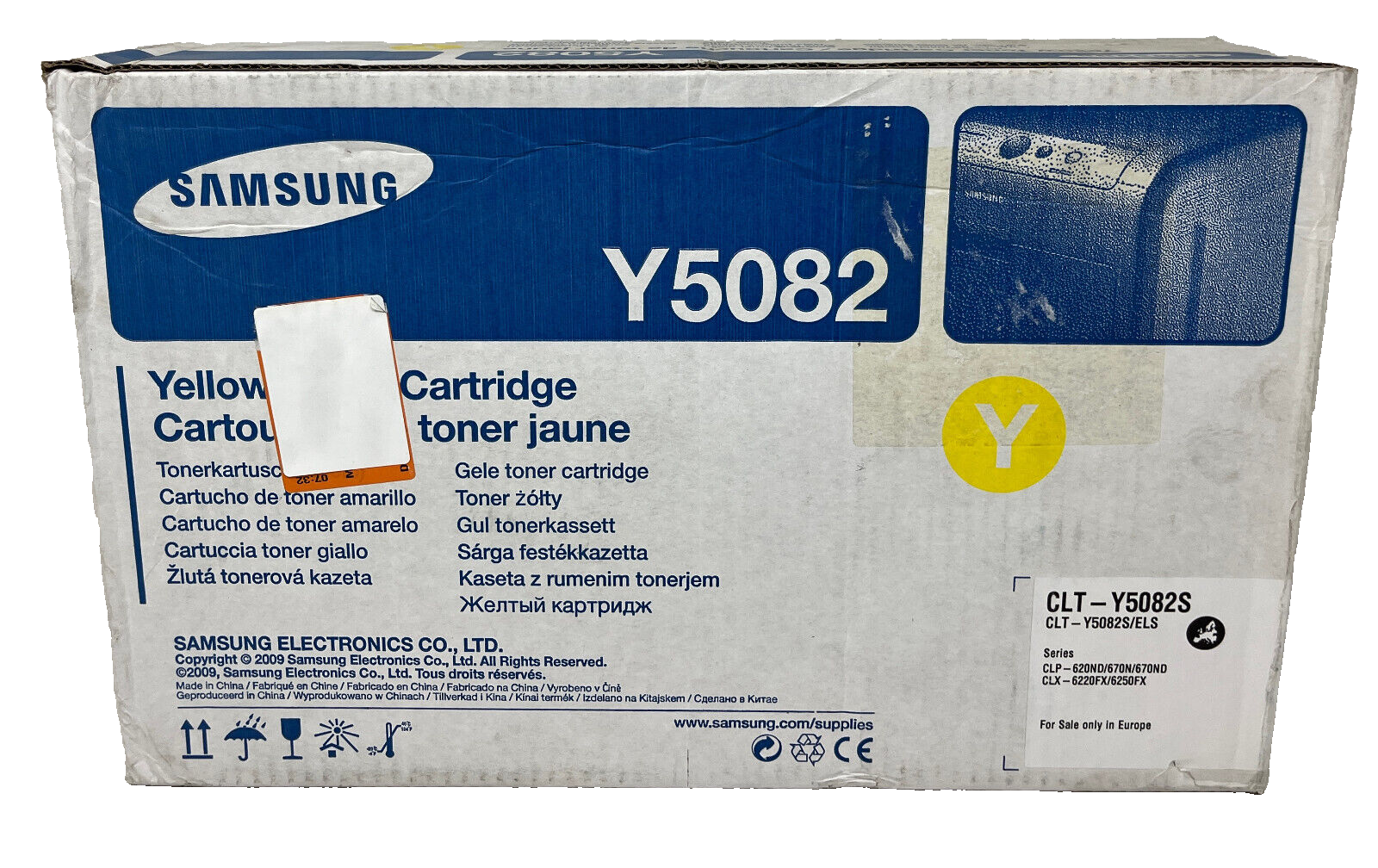 SAMSUNG 5082S CLT-Y5082S TONER ORIGINALE GIALLO CLP-620/CLP-670/CLX-6220 [B BOX]