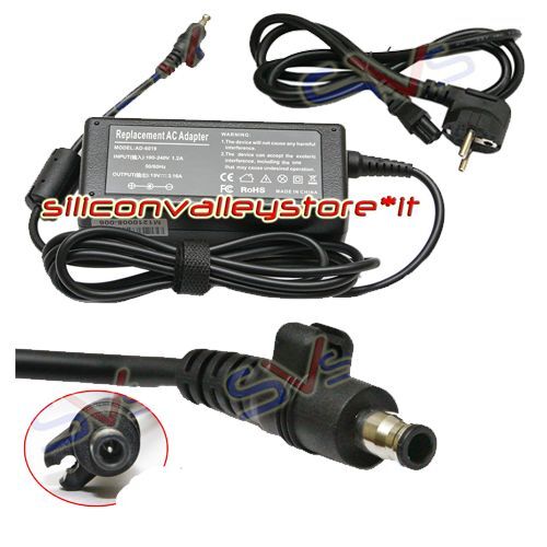 Alimentatore AD-6019 Samsung NP-N510-KA02DE, NP-N510-KA03DE