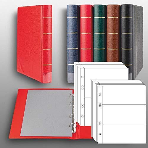 Prophila Luxus-Ringbinder with 20 Sleeves for 50 banknotes (k0o)