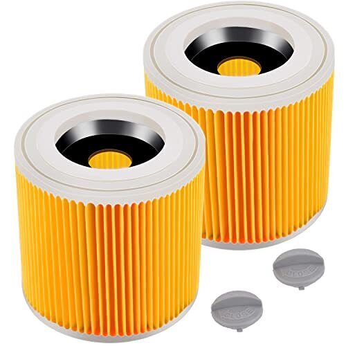 Rebirthcare - Set di 2 filtri a cartuccia per Kärcher WD3 Premium, WD2, (Y6j)