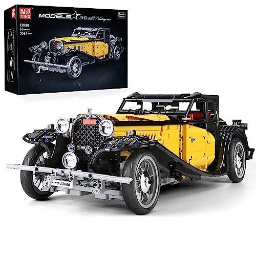 Mould King 13080 Technik Vintage Car, 3564 Pezzi Auto D'epoca, Modellino (d3c)