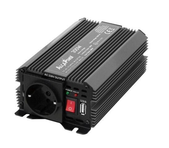 ALCAPOWER Inverter  300W Input 24V DC Out 230V AC 924030