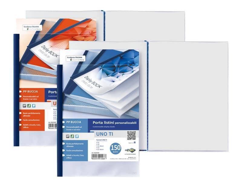 Portalistini in PP Sei Rota Uno TI - PP buccia - 120 buste A4 blu 55229907