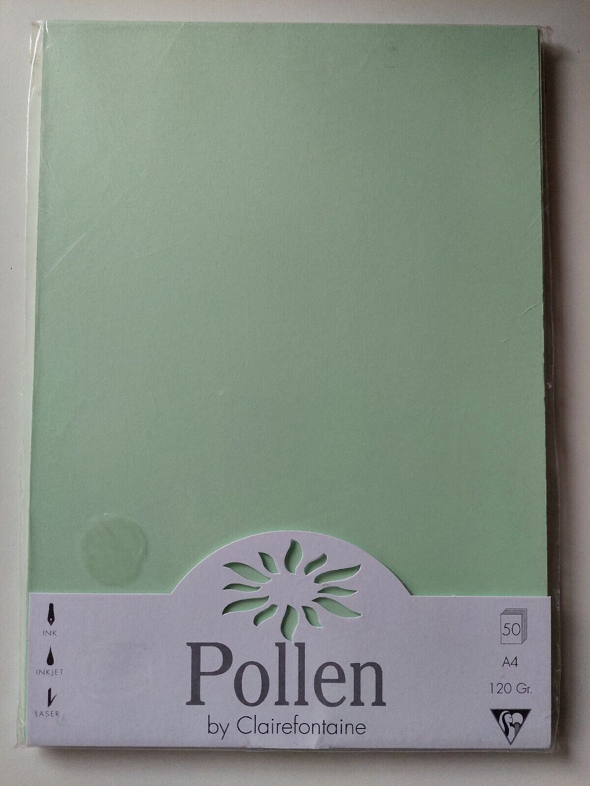 Clairefontaine Pollen 50 fogli A4 120 gr.  VERDE  ref 4205