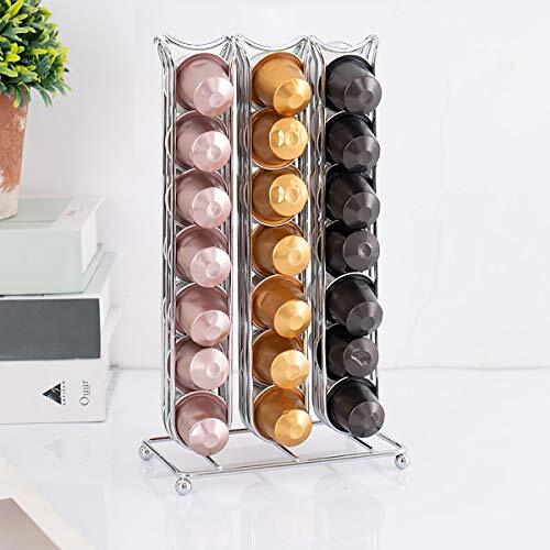 Porta Caffè Capsule Verticale per 42 Nespresso Caffè Capsules, Porta (W4N)