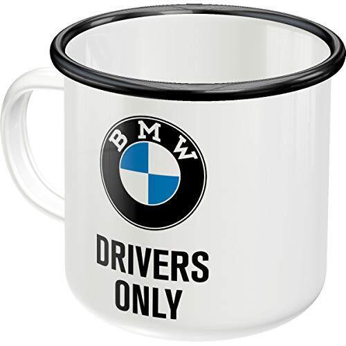 Nostalgic-Art Tazza smaltata retrò, BMW – Drivers Only – Idea regalo (K4y)
