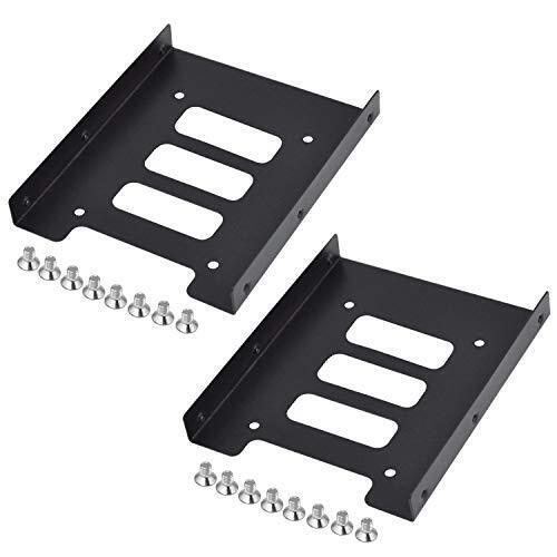 TRIXES Confezione da 2 Hard Disk Interni in Metallo Nero SSD 2,2” a SSD (g4d)