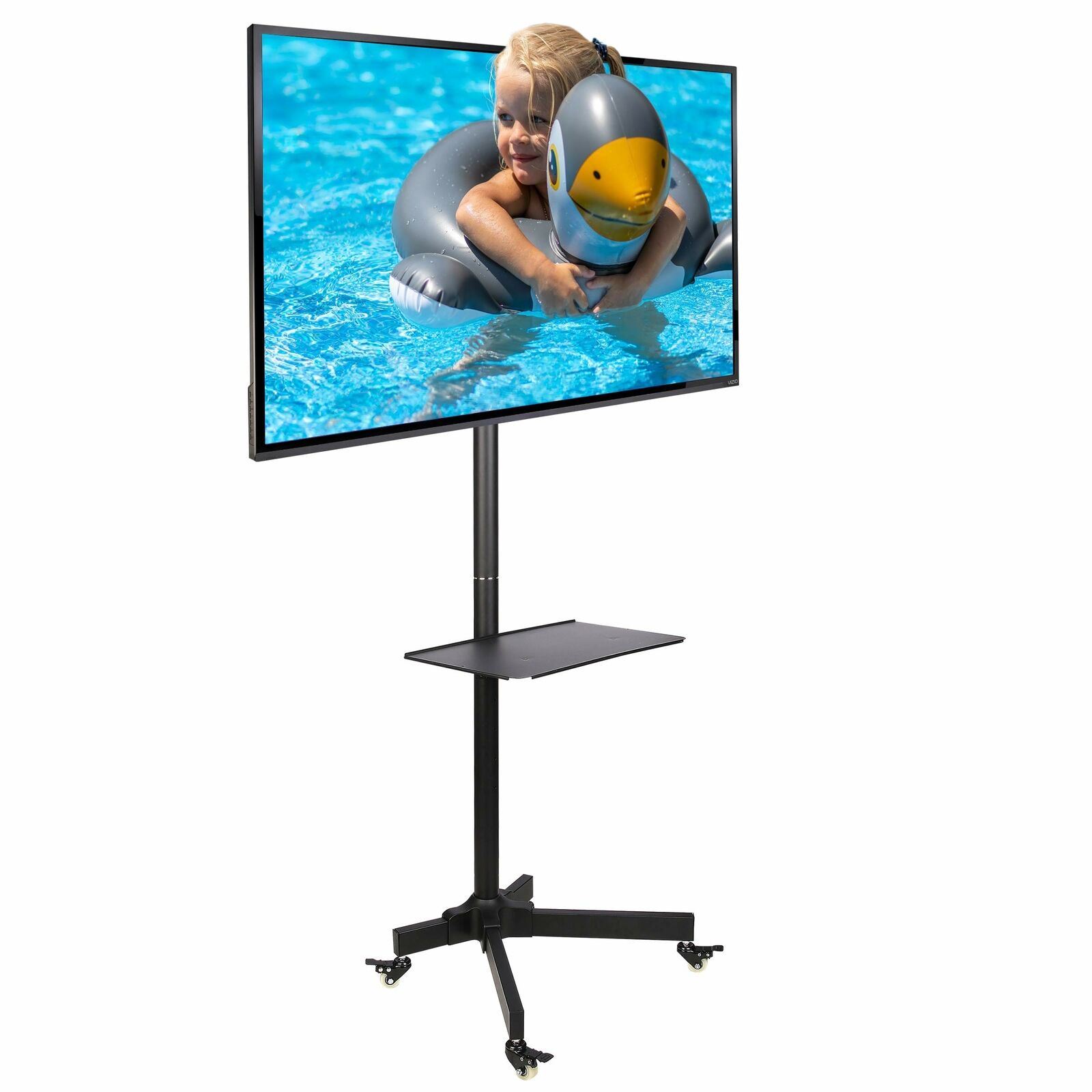 Ergosolid Falco 22 - Standfuß mobil fahrbar TV Ständer Trolley 19-37 (X7i)