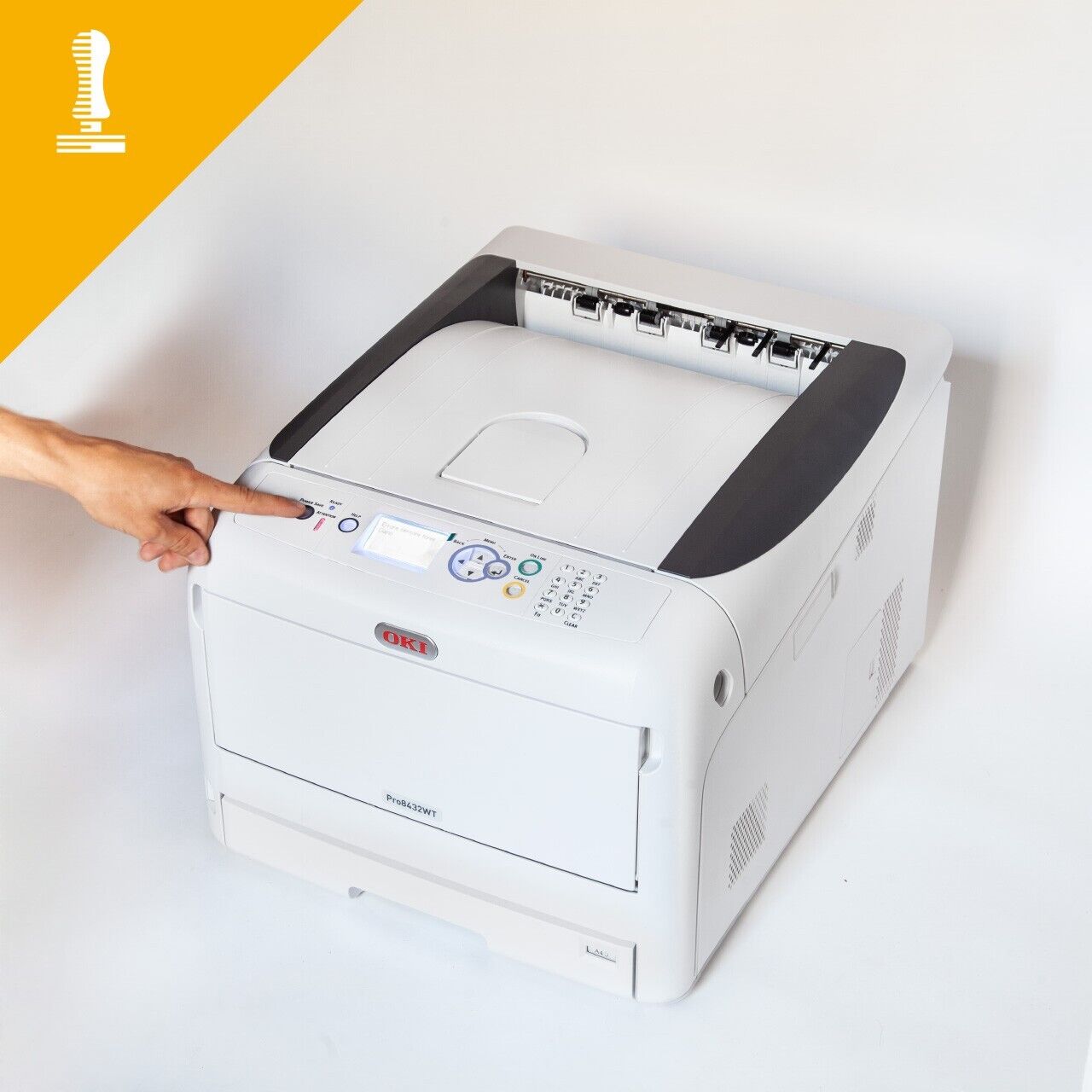 OKI Pro 8432 WT CMYW Stampante a toner bianco A3 stampa professionale - 2Stamp