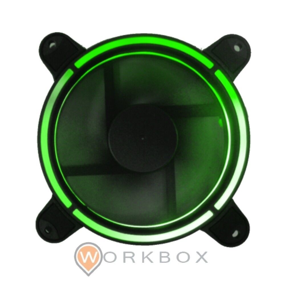 HYPERON VENTOLA CTESPORTS ANELLO LED VERDE GREEN 12 CENTIMETRI ANTIVIBRAZIONE