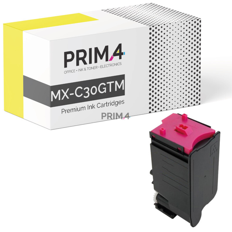 MX-C30GTM Magenta Toner Compatibile con Sharp MX-C250F,C300P,C300W,C301W -6k