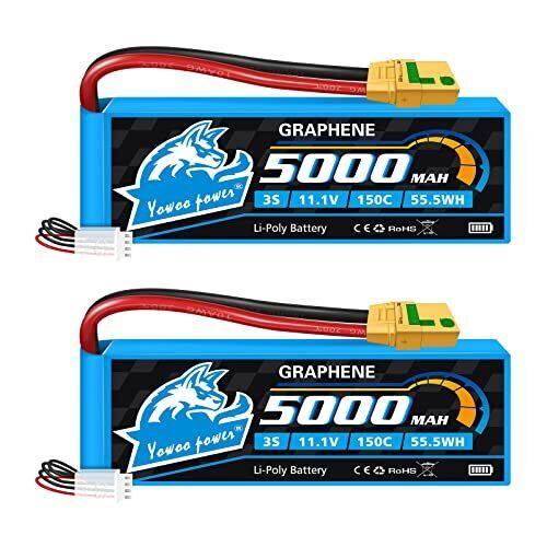 Yowoo 3S Lipo Batteria 11,1V 150C 5000mAh RC Grafene Batteria con (r2t)
