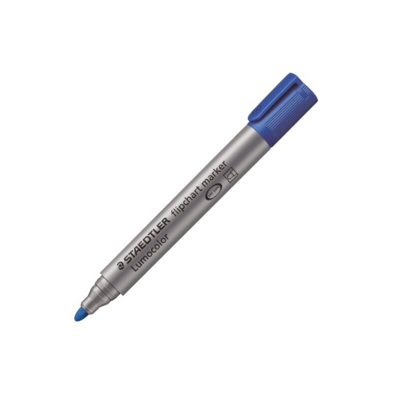 Marcatore LUMOCOLOR FLIPCHART 356 BLU Punta Tonda STAEDTLER 3563 (10 Pz)