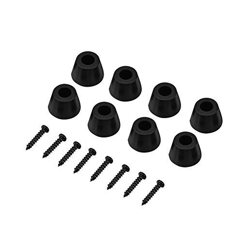 VBESTLIFE 8 Pezzi Altoparlante Punte Spikes Subwoofer Speaker Rubber Feet (k2G)