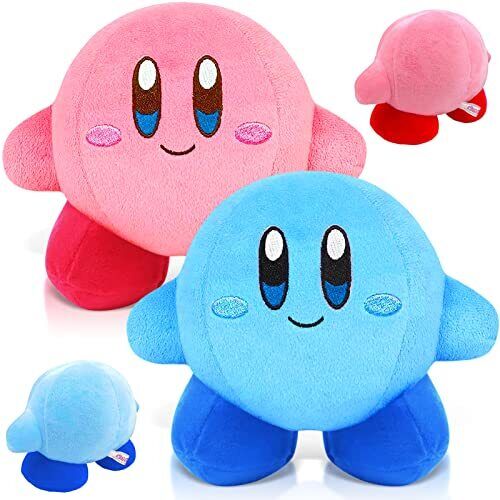 WAIMXDAO Kirby Peluche, 2 pezzi Kirby Giocattoli Animali Plushie, Kirby (j5o)