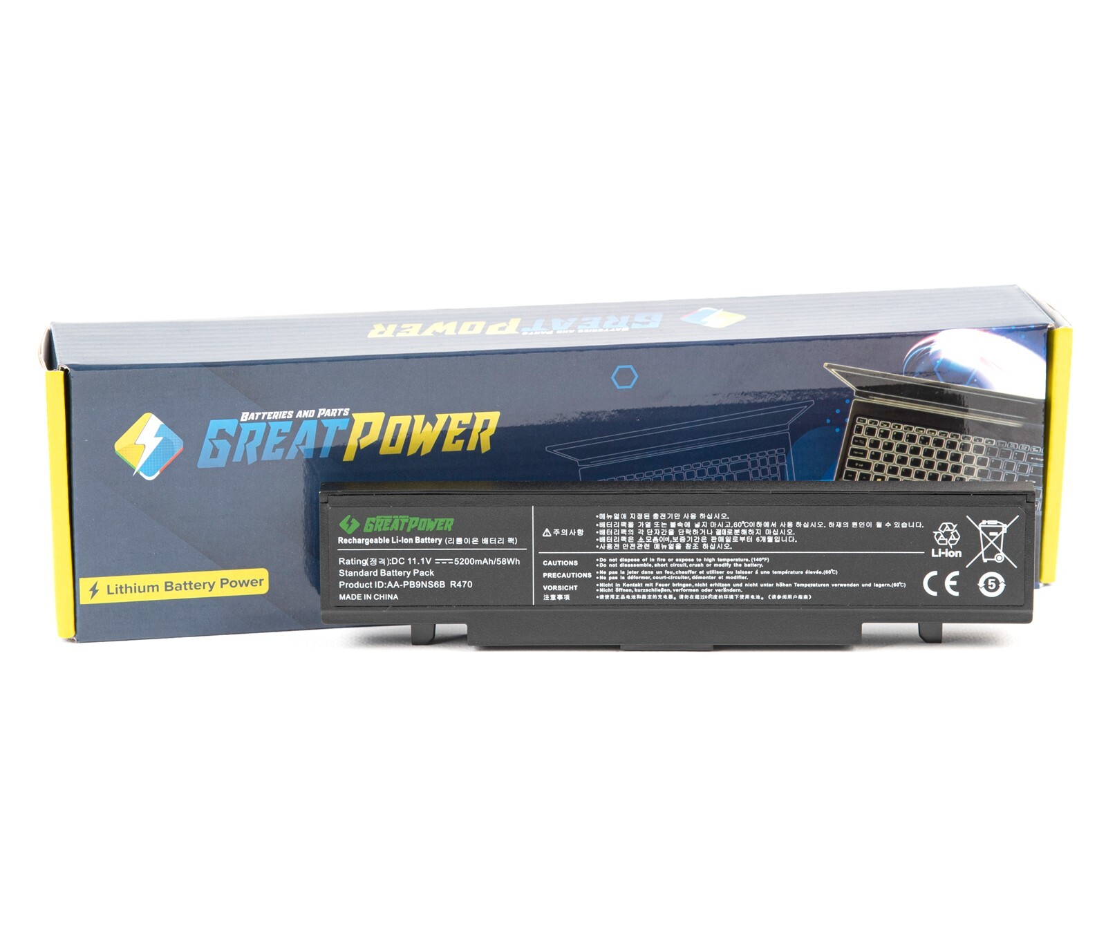Batteria 5200mAh per Samsung R540 R580 R590 R620 R719 R720 R780
