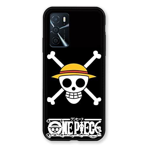 Cover per Oppo A16 / A16S Manga One Piece Tete di Mort (i5U)
