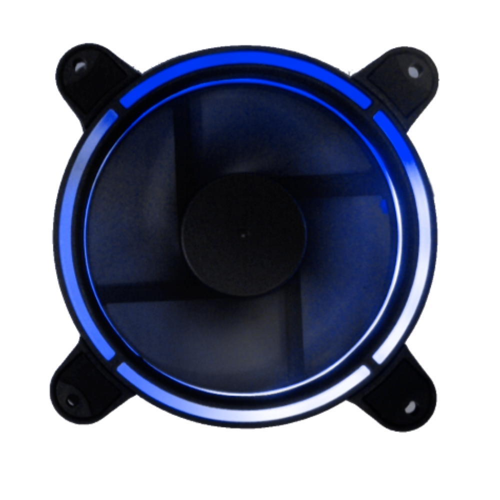COPPIA VENTOLE HYPERON CTESPORTS LED BLU 12 CM ANTIVIBRAZIONE
