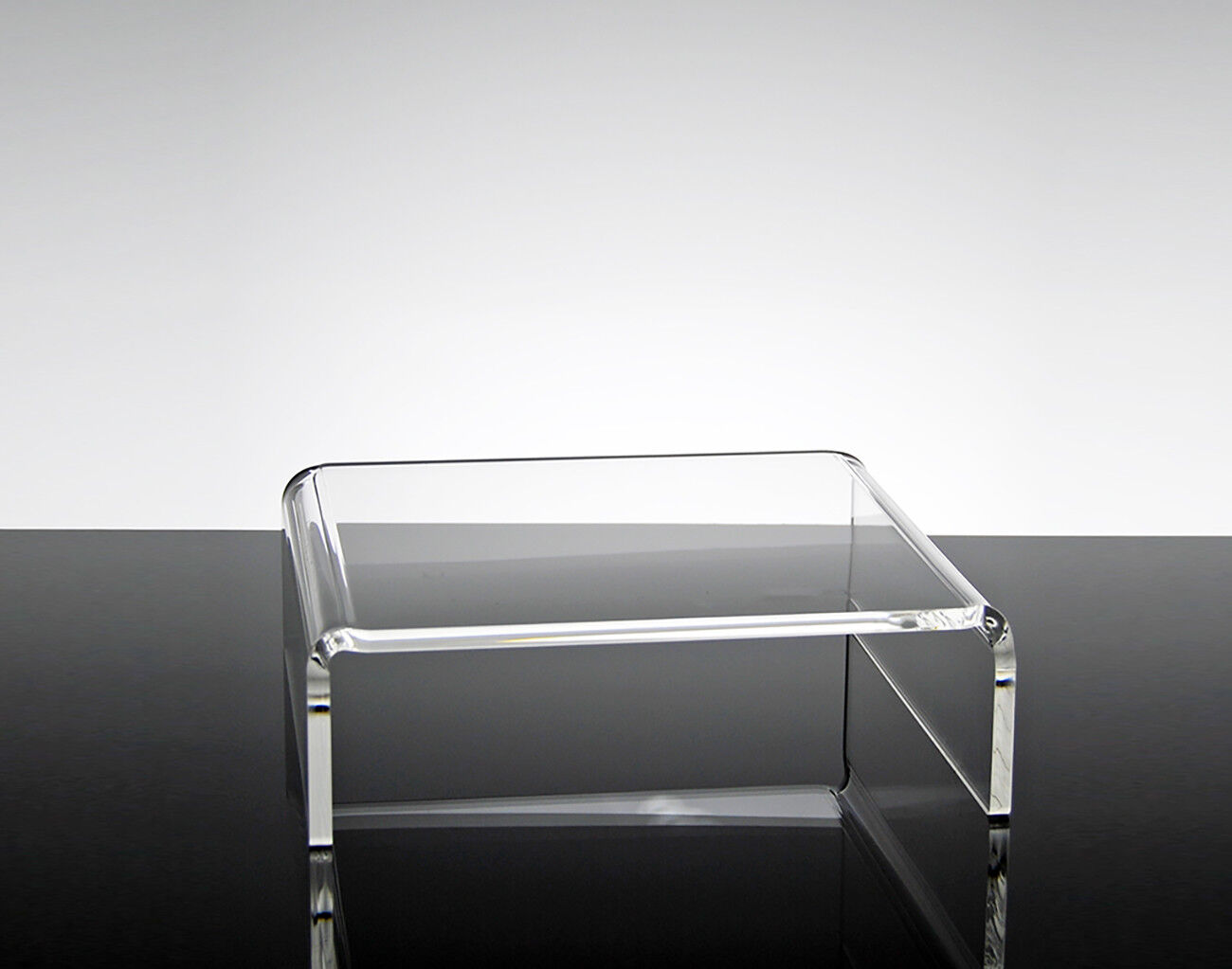 Supporto alzata monitor computer fisso in plexiglass Rea piccolo (25x25x9 cm)