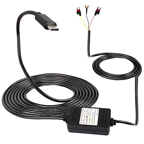 MEIRIYFA Dash Cam ACC Hardwire Kit, USB Tipo C Hardwire Dashcam Kit (y0l)