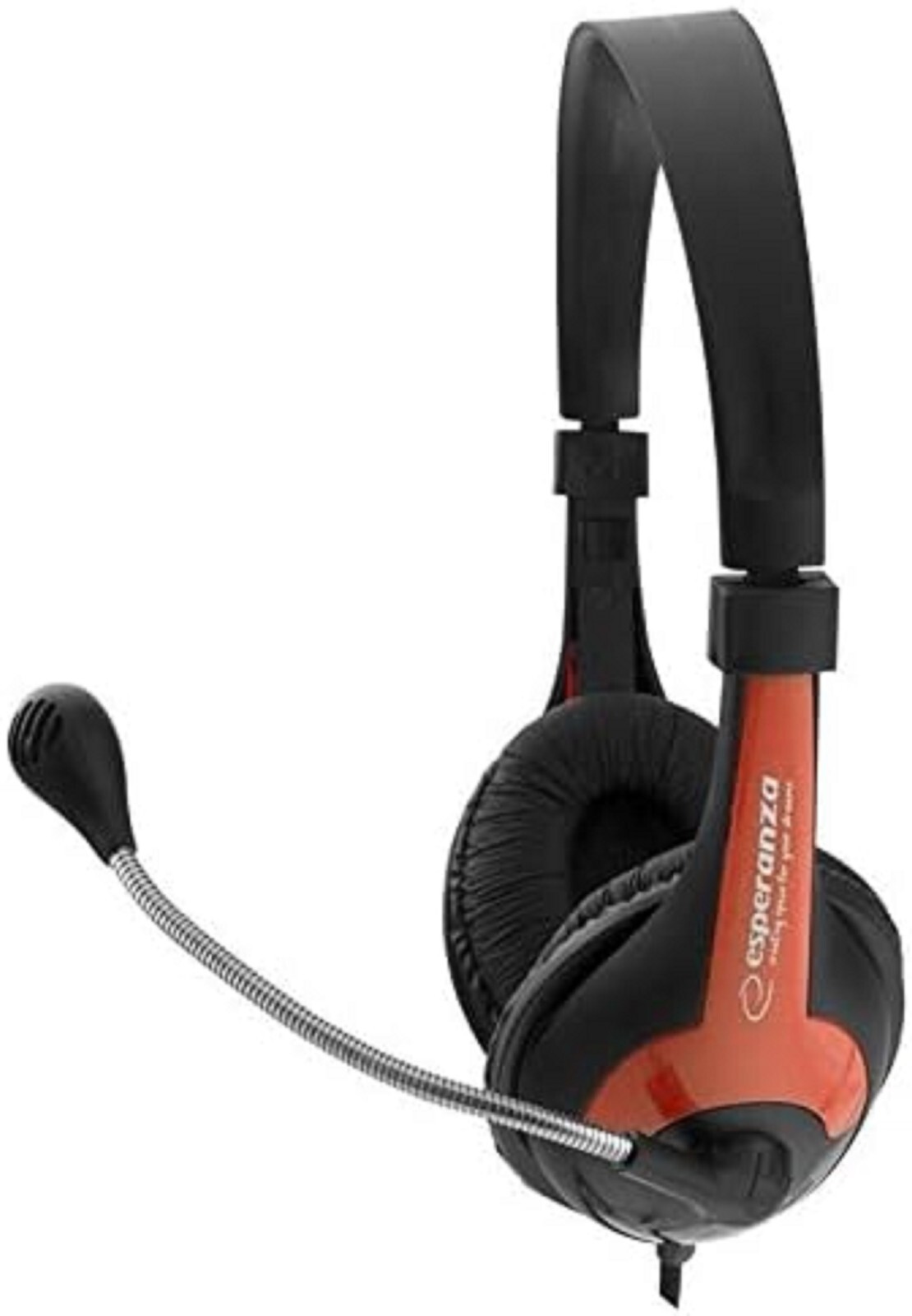 Auricolare stereo Esperanza EH158R Rooster con microfono e controllo del volume