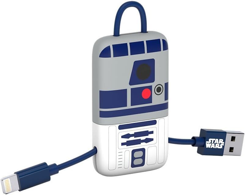 Tribe Star Wars Cavo USB Lightning (22 cm) Certificato Mfi - R2D2