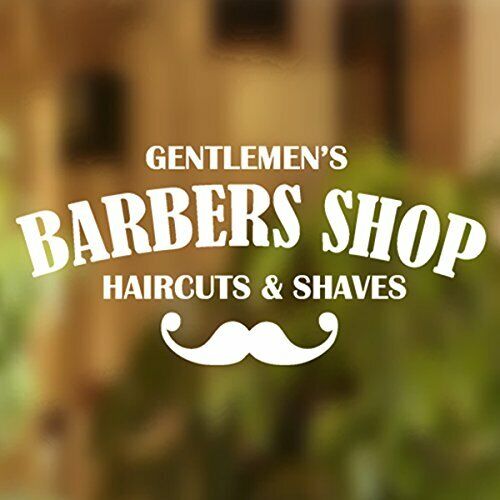 Barbers Pole Gentlemen Shop Vinyl Sign Hairdressers Hair Salon Window (E2k)