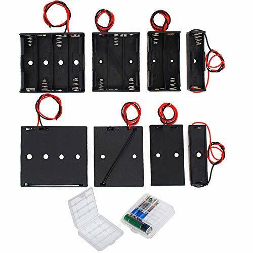 GTIWUNG 8Pcs AA Portabatterie, 1.5V 3V 4.5V 6V aa Battery Clip Battery (l6k)