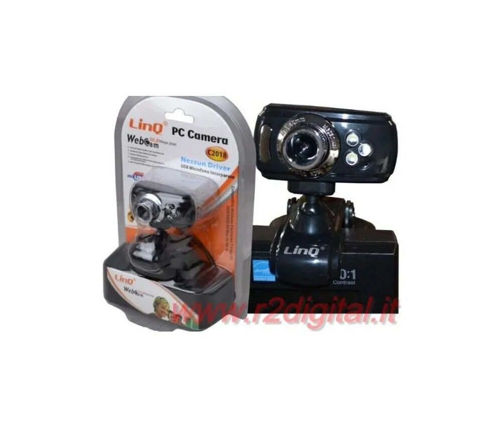 WEBCAM 30 MEGA PIXEL WEB CAM 3 LED USB CAMERA PINZA HD Pc cam 30.0 mpx, anche di