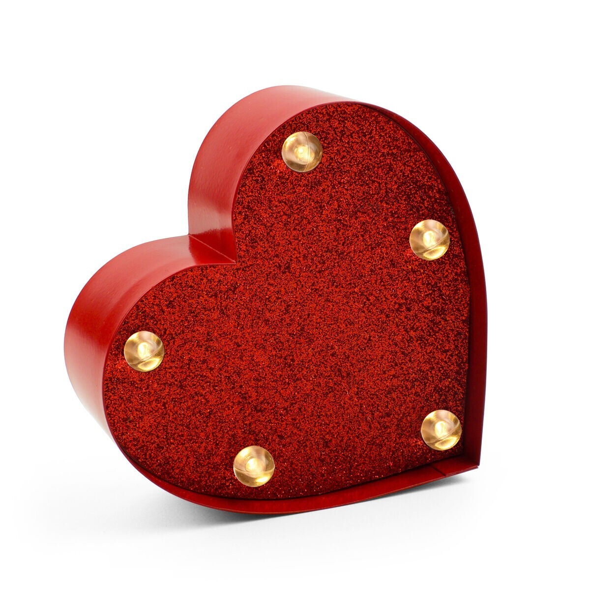LAMPADA mini luce decorativa CUORE glitter LEGAMI home sweet home LED lights