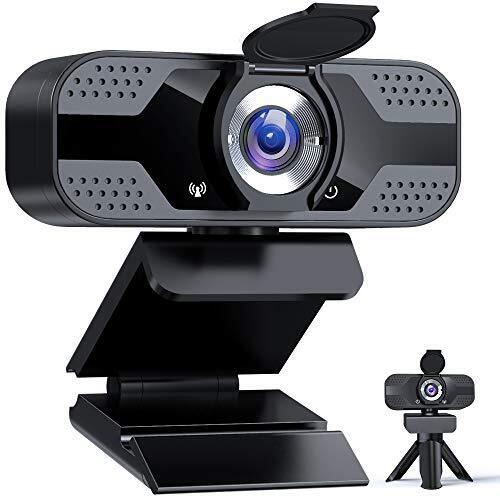 Webcam with Microphone for pc, 1080P HD USB Web cam with Privacy (N8o)