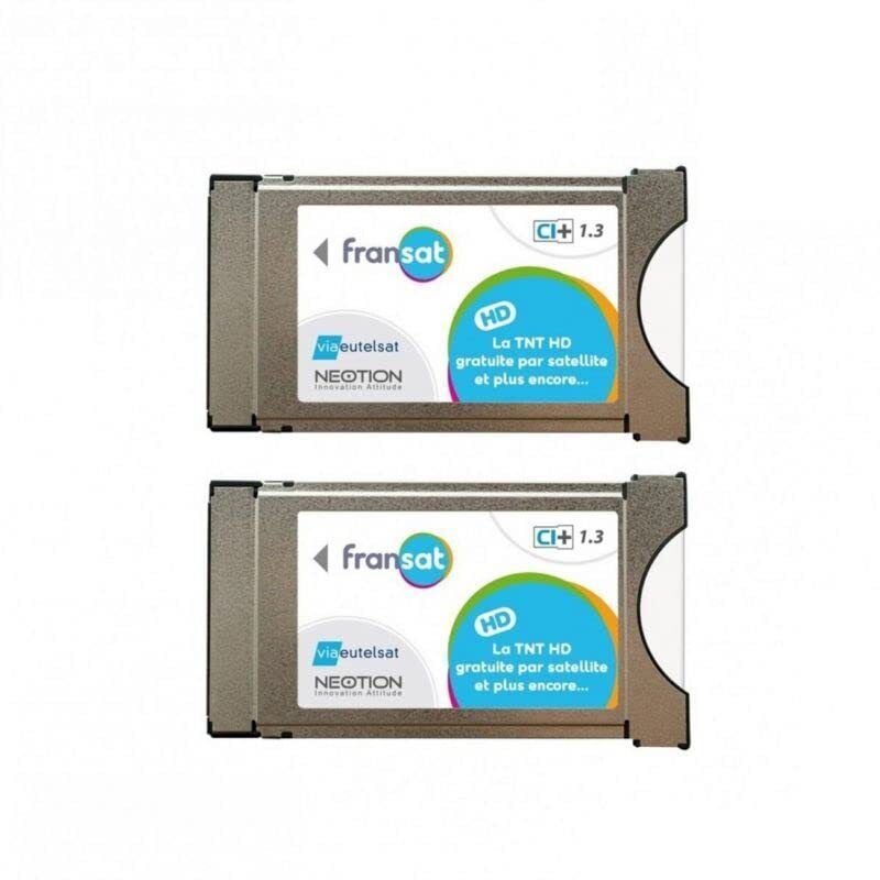 Confezione da 2 modelli PCMCIA FRANSAT CI+ Ultima Versione 1.3 Scheda PC6 (J0w)