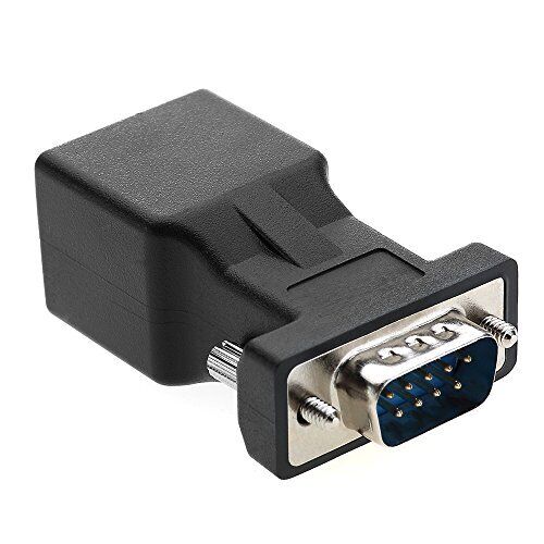 RJ45 a RS232 DB9, Cooso porta seriale a pin maschio a femmina RJ45 (l0K)