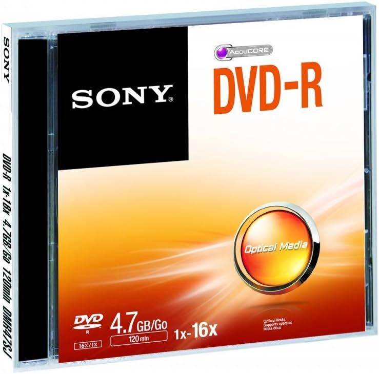 DVD-R 4.7gb 16x 120 Min (Jewel Case Pz.1)