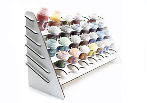 Paint Station - Tavolo da lavoro, supporto e organizzatore di vernici (h3g)