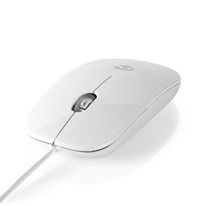 MOUSE NEDIS MSWD200WT OTTICO USB ULTRASOTTILE 1000 DPI COLORE BIANCO