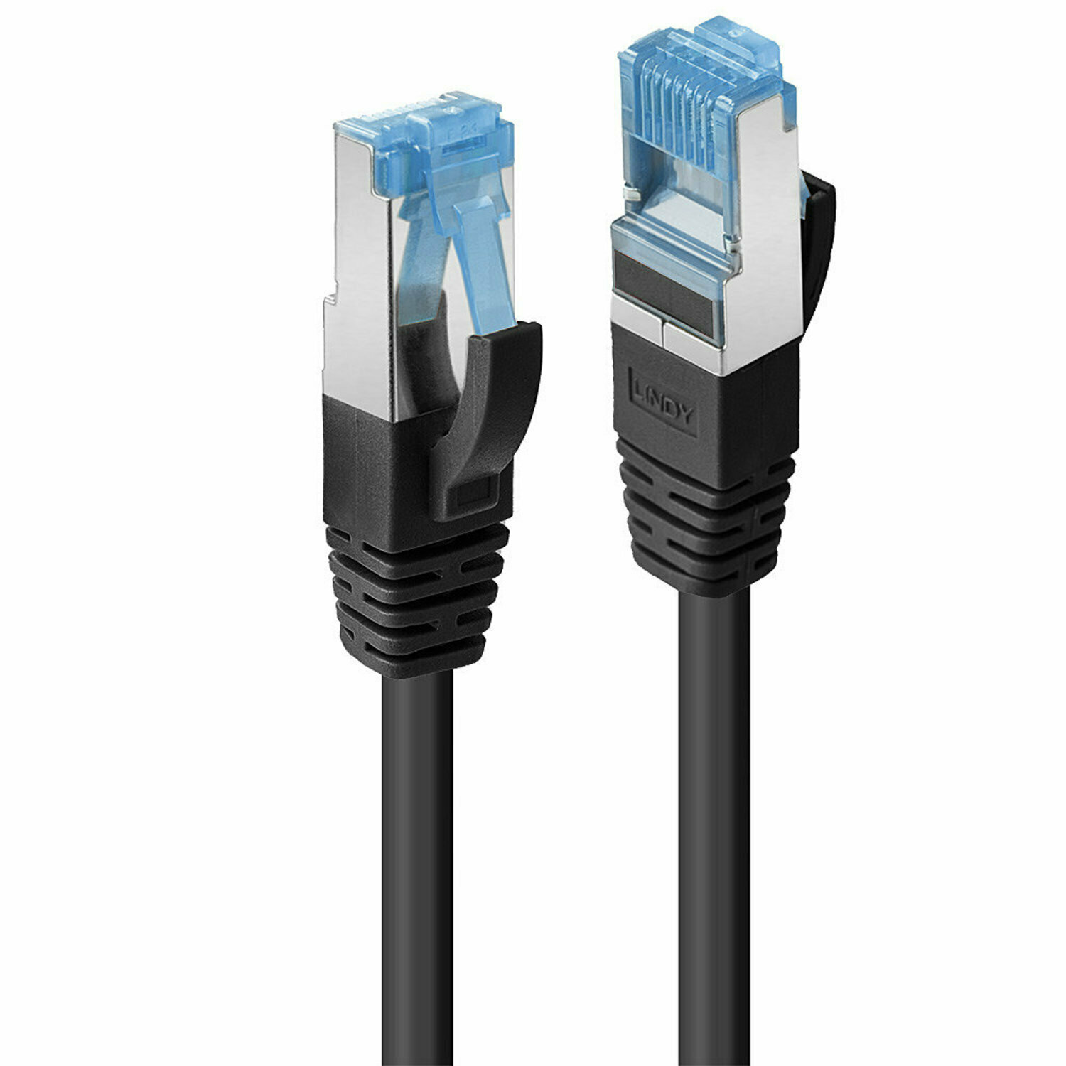 Lindy 47416 Cavo di Rete Cat.6A S/FTP TPE Nero, 5m