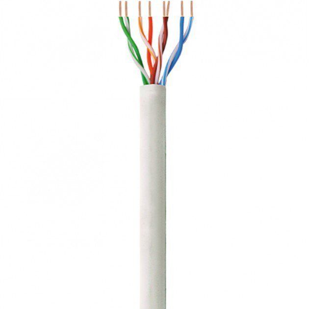 CAVO DI RETE LAN ETHERNET 50M 50 METRI CAT 6E RJ45 GRIGIO ROUTER ADSL MATASSAUTP