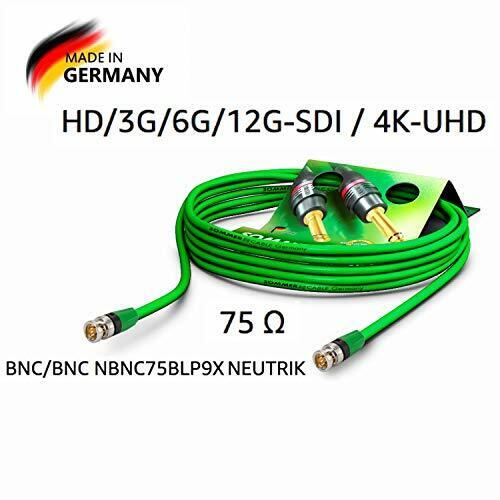 Sommer Cable - Cavo Patch video 6G-SDI/4K, SC-Vector 0,8/3,7, BNC/BNC (m4i)