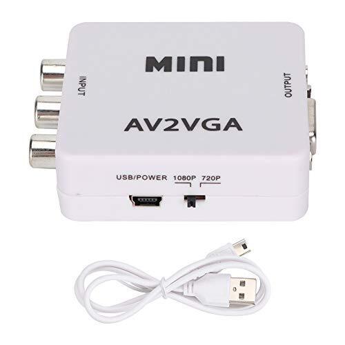 Adattatore da AV a VGA, 480P Mini PC Composito Adattatore da AV a VGA TV (I5k)