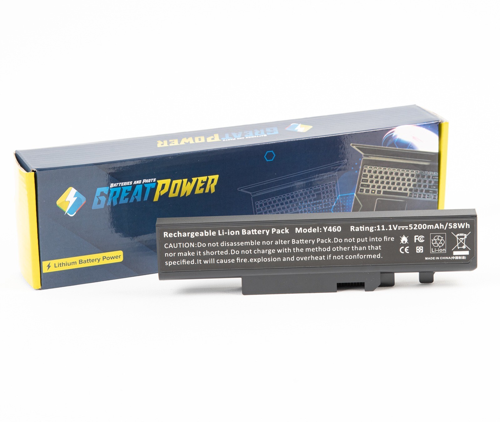 Batteria 5200mAh per Lenovo IdeaPad B560 B560A V560 V560A