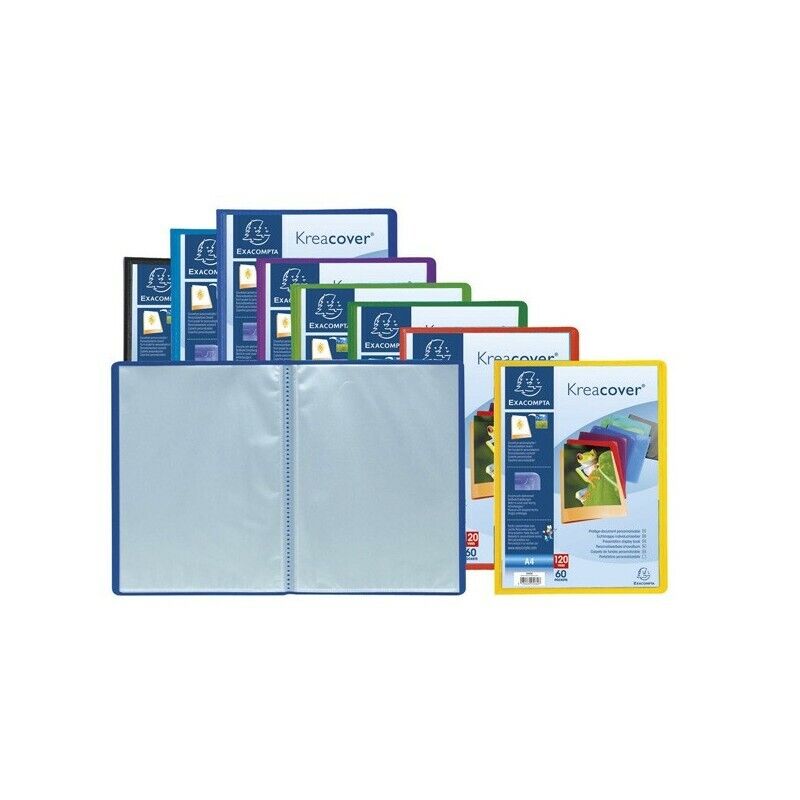 Portalistini Personalizzabili 60 Buste Colori Assortiti Kreacover EXACOMPTA