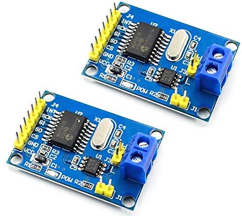 TECNOIOT 2pcs MCP2515 CAN Bus Module TJA1050 Receiver SPI Module (K9h)