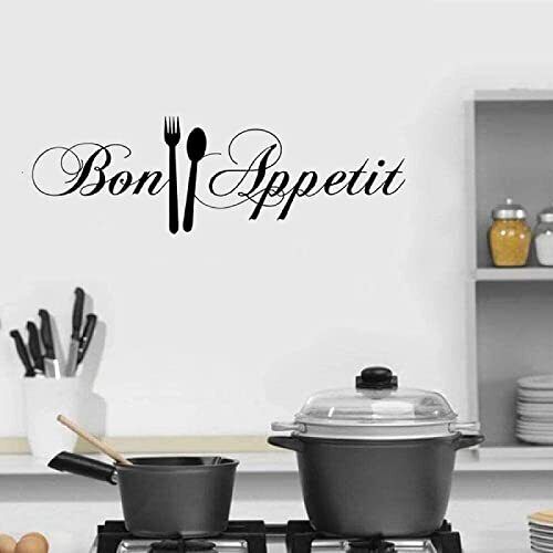 Bon Appetit Kitchen Wall Sticker 58X18CM, Bon Appetit Cucina Wall (P0x)