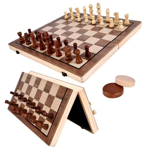 RATSTONE Scacchiera，Scacchiera In Legno，Scacchiera (x4U)