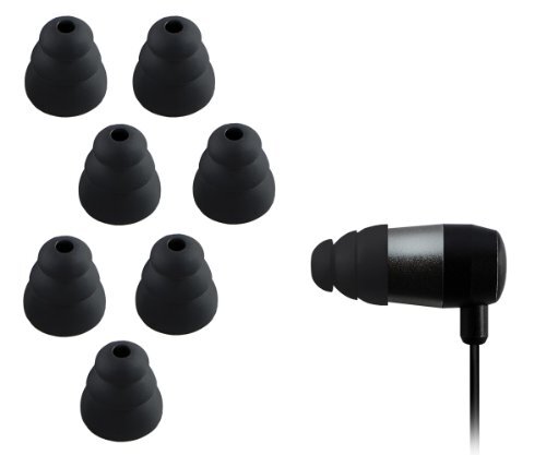Xcessor Triple Flange Ricambio Auricolari Earbud/Earpad in Silicone 4 (h4C)