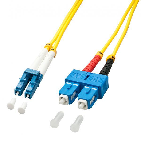 Cavo Fibra Ottica OS2 LC/SC - 9/125, 15m