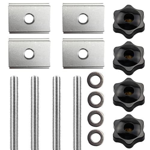 16PCS T-Track Dado Scorrevole M8 T-Slot Bulloni Slot Fastener Set,T-Track (G8k)