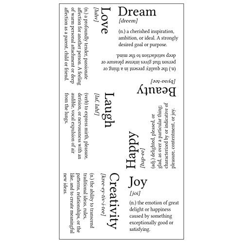 Sizzix Clear Stamps Set 7PK Dizionario Definizioni di Pete Hughes | (m3G)